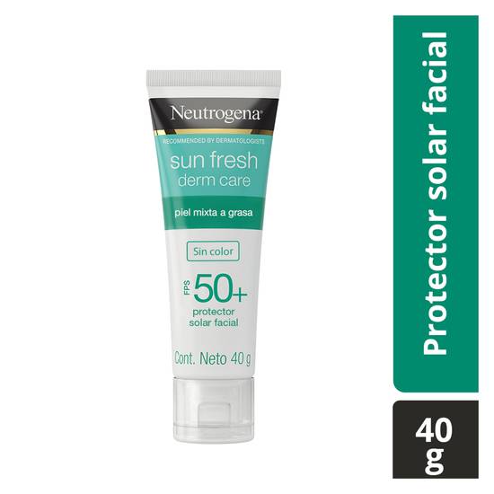 Neutrogena protector facial sun fresh derm care fps 50+ (tubo 40 g)