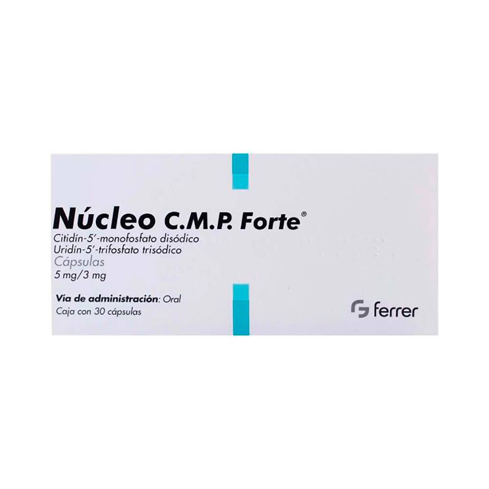 Ferrer núcleo c.m.p forte cápsulas 5 mg (30 piezas)
