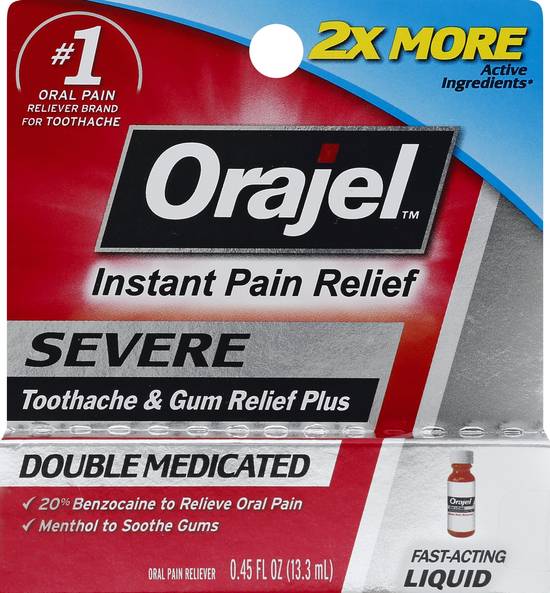 Orajel Severe Instant Pain Relief Liquid (0.5 fl oz)