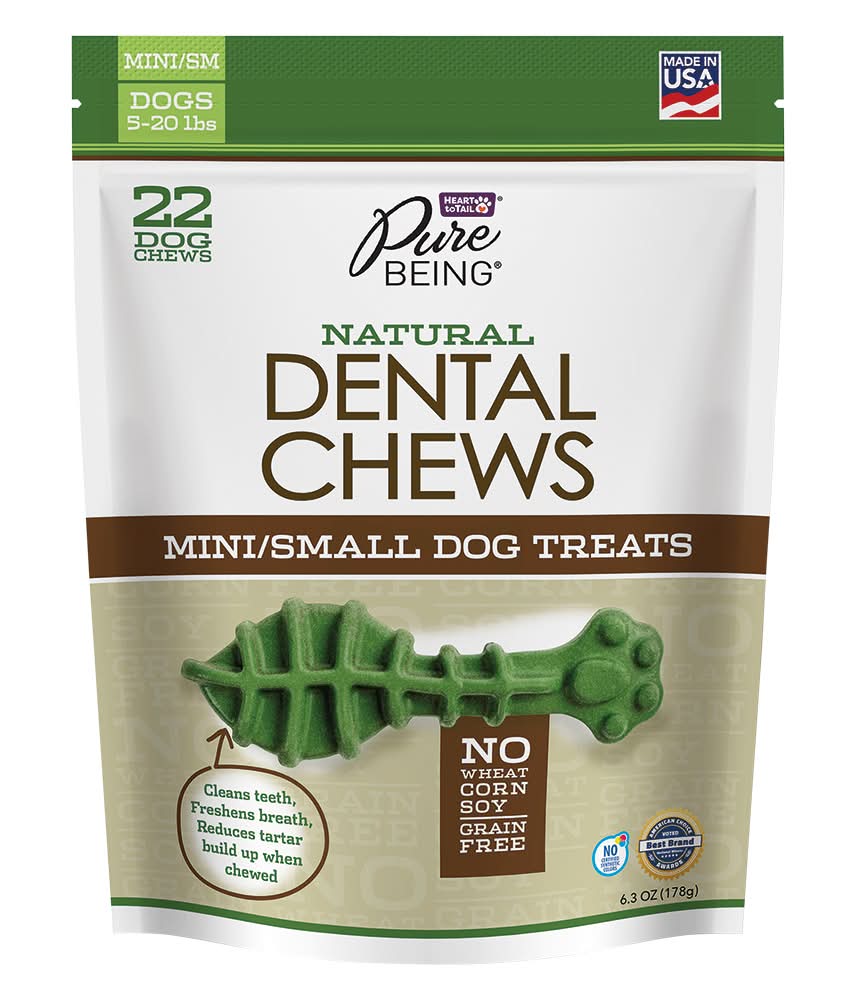 Pure Being Premium Molded Dental Chews for Mini/Small Dogs