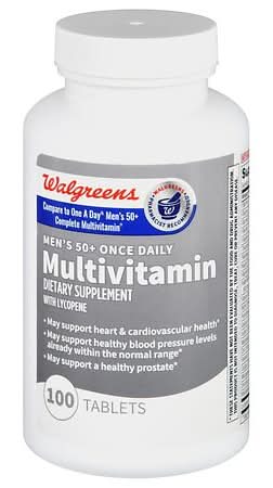 Walgreens Men's 50+ Once Daily Multivitamin Tablets