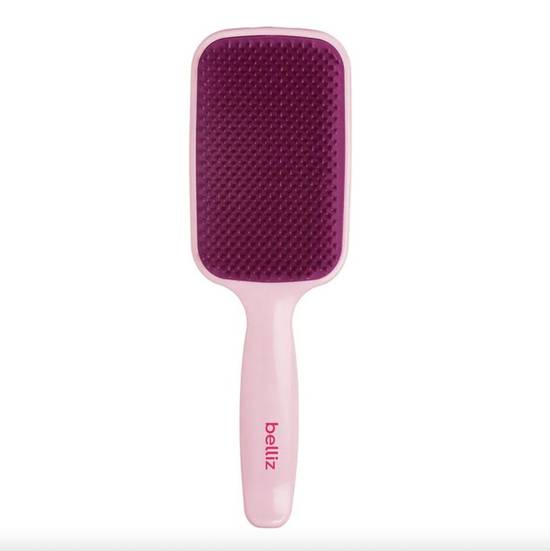 Belliz escova de cabelo flex raquete rosa (1 unidade)