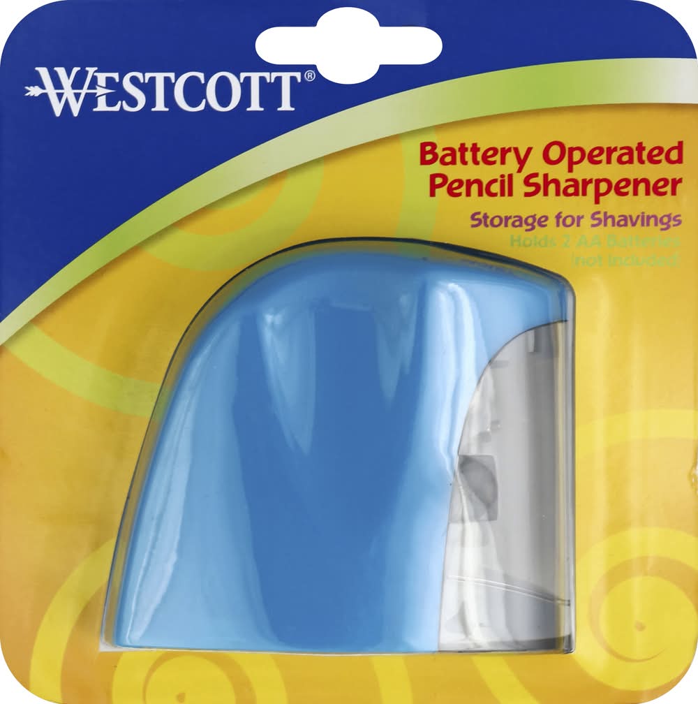 Westcott Handheld Battery Operated Pencil Sharpener