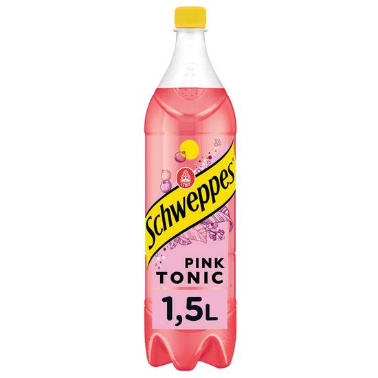 Schweppes - Boisson gazeuse pink tonic (1,5 L)