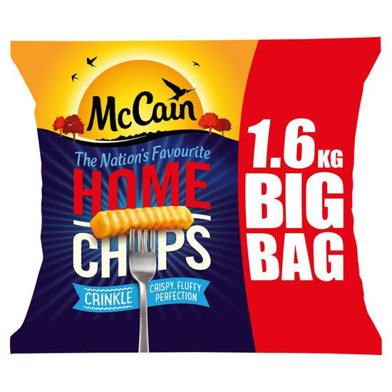 McCain Home Chips Crinkle Big Bag 1.6kg