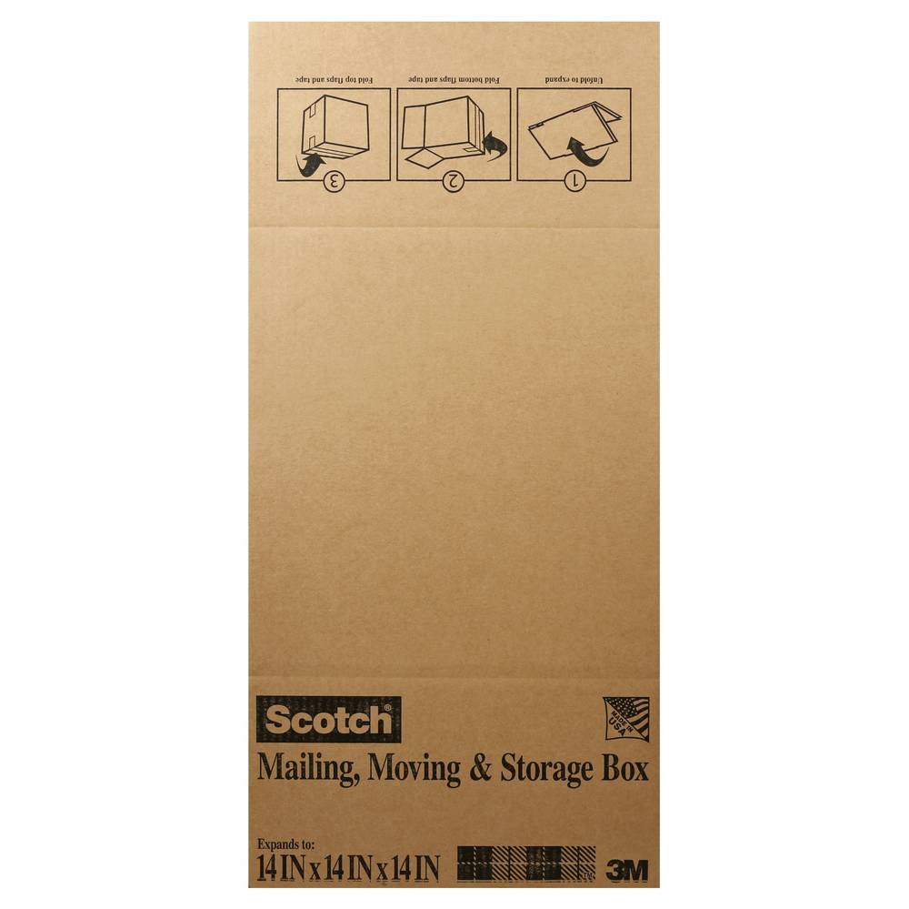 Scotch Folded Box, 14'' X 14'' X 14'' (brown)