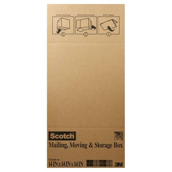 Scotch Folded Box, 14'' X 14'' X 14'' (brown)