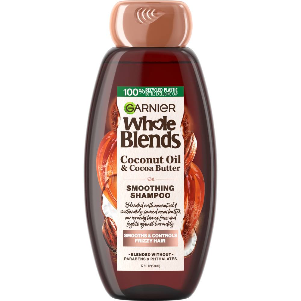 Garnier Whole Blends Coconut Oil & Cocoa Butter Smoothing Shampoo, 12.5 OZ