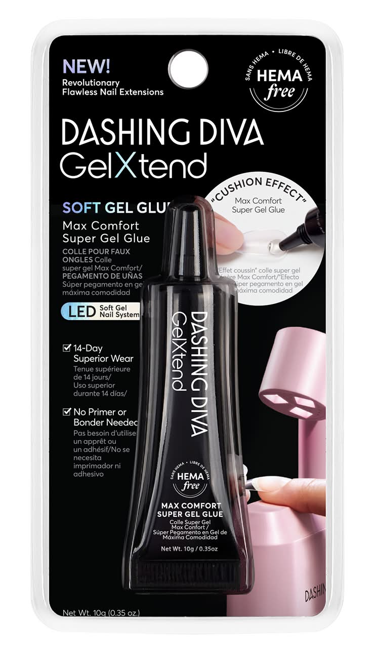 Dashing Diva Gelxtend Max Comfort Soft Gel Nail Glue (0.35 oz)