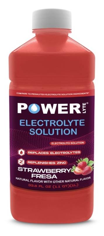 Powerlyte Electrolyte Solution Drink, Strawberry (33.8 fl oz)