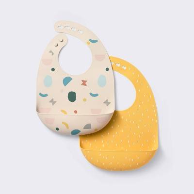 Cloud Island Silicone Bibs, Shapes-Yellow