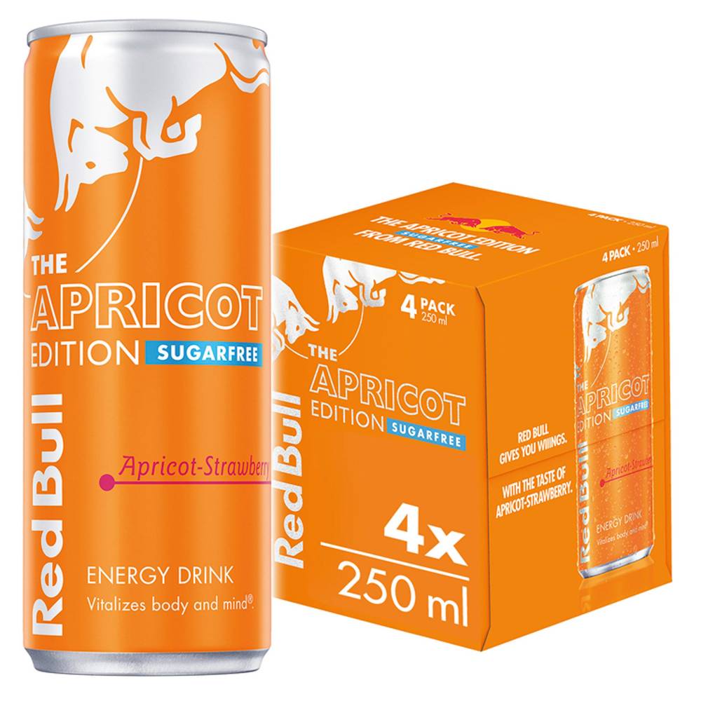 Red Bull the Apricot Edition Energy Drink (4 ct, 250ml)