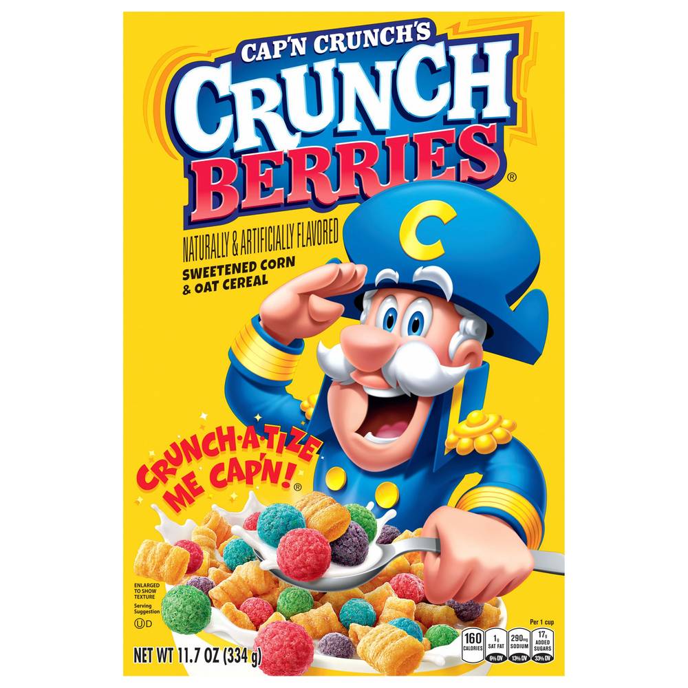 Cap'n Crunch Berries Sweetened Corn & Oat Cereal (11.7 oz)