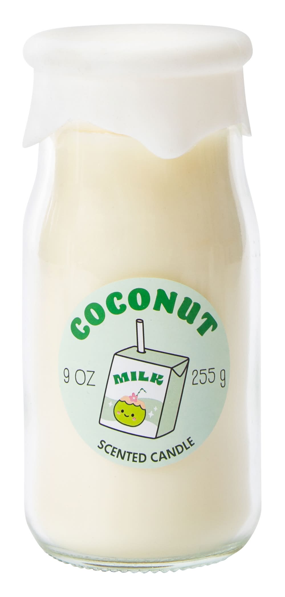 Flavored-Milk Scented Candle 9oz Coconut