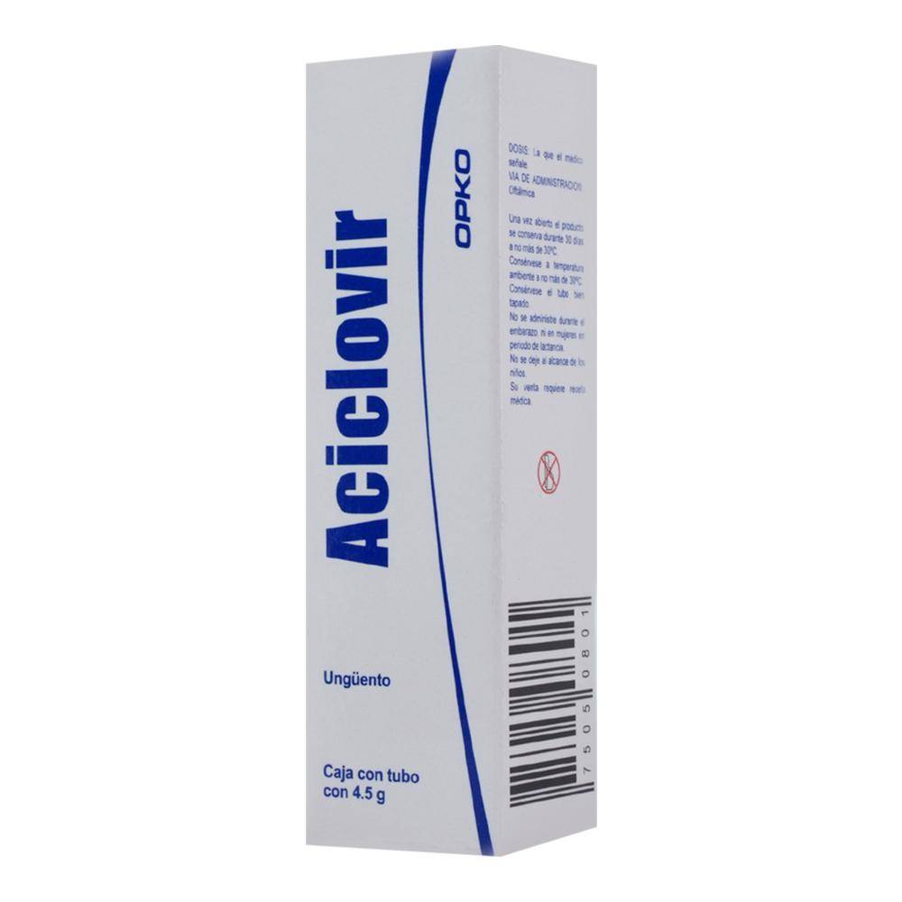 Opko aciclovir ungüento 30 mg (tubo 4.5 g)