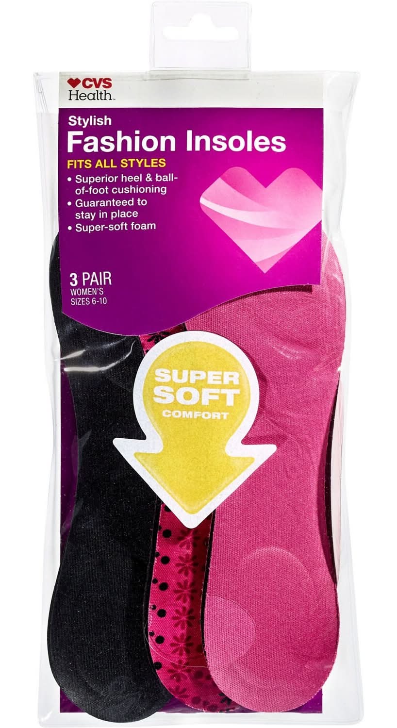 CVS Pharmacy Fashion Insoles (3 ct)