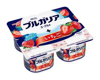 明治ブルガリアヨーグルト 発酵乳 - いちご (70g x 4)