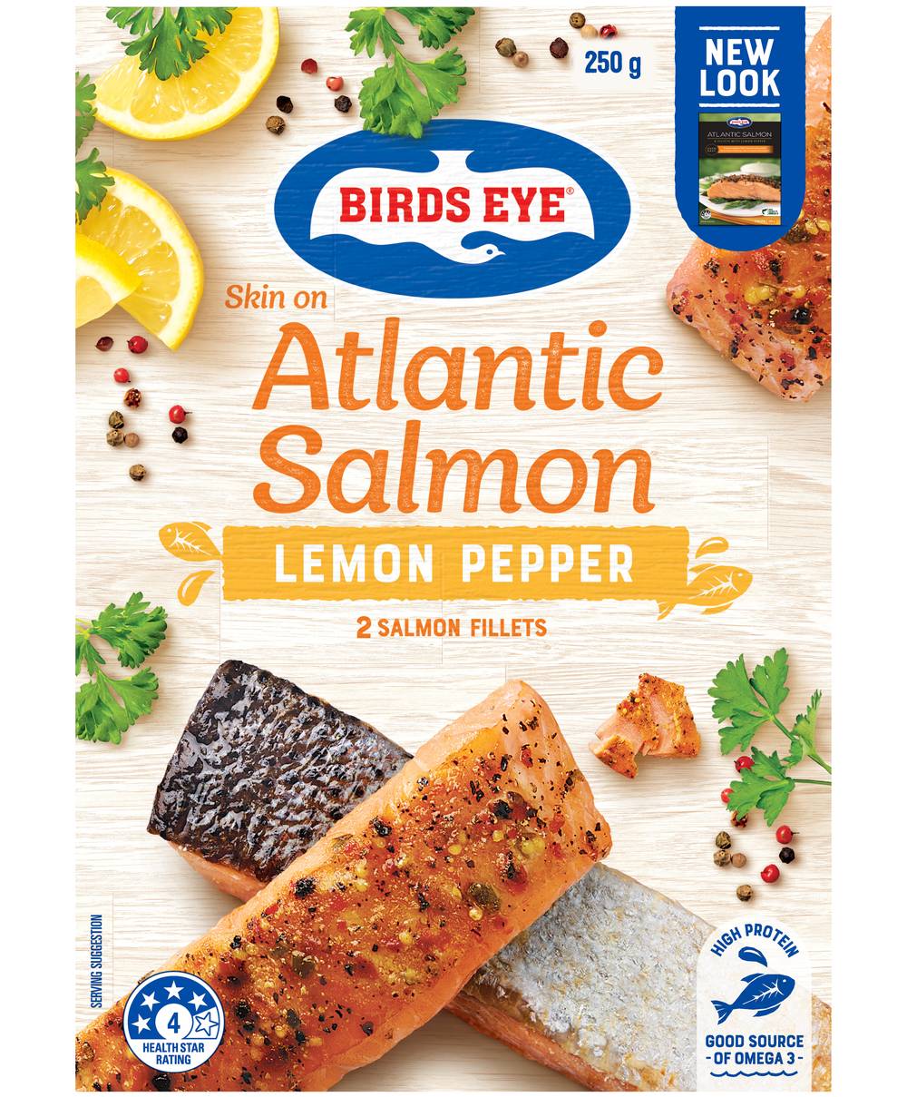 Birds Eye Skin on Atlantic Salmon With Lemon Pepper 2 ct