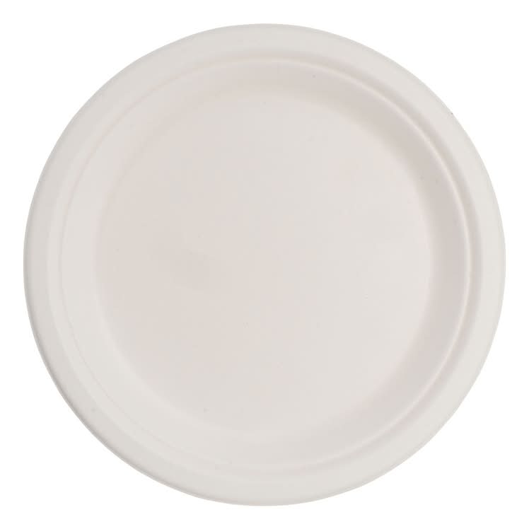 Eco-Systems Molded Fiber Plates, 9 Inch, White (125 ct)