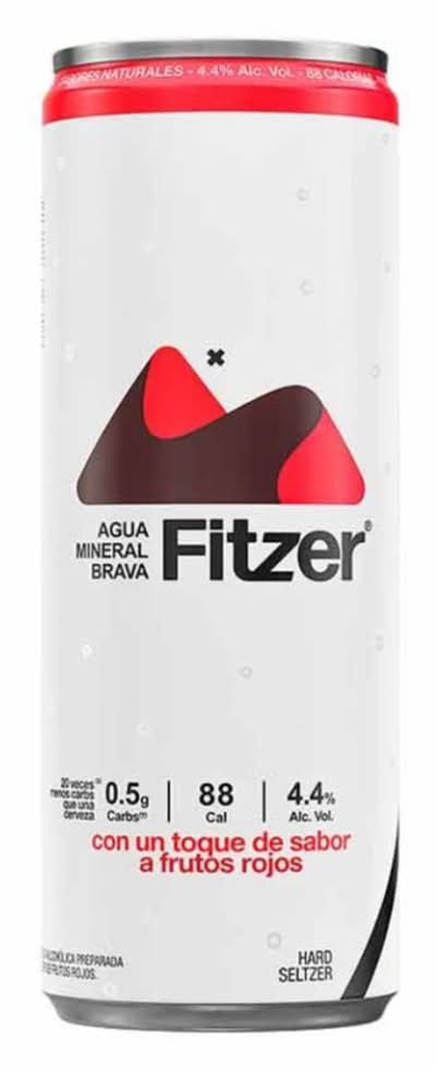 Fitzer · Bebida alcohólica hard seltzer, frutos rojos (355 ml)