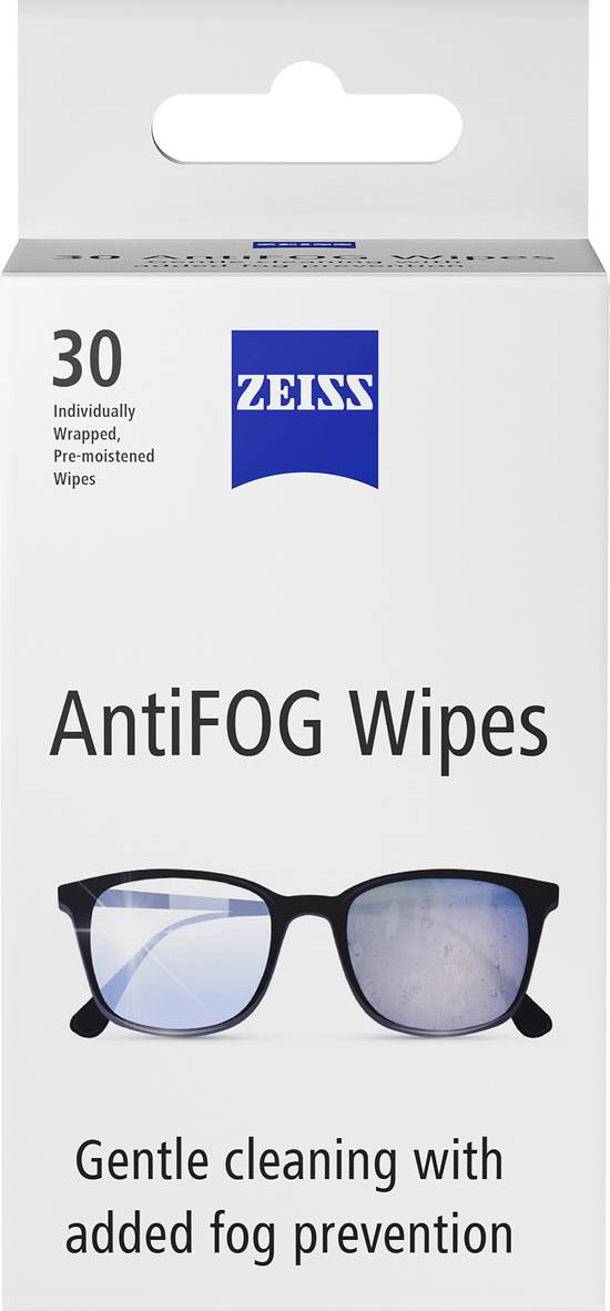 Zeiss Anti-Fog Lens Wipes (30 wipes)