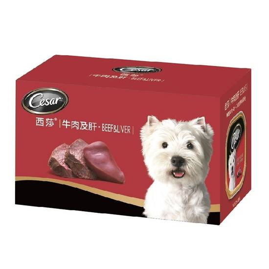 西莎狗餐盒100g*6盒/組 牛肉+肝#216480