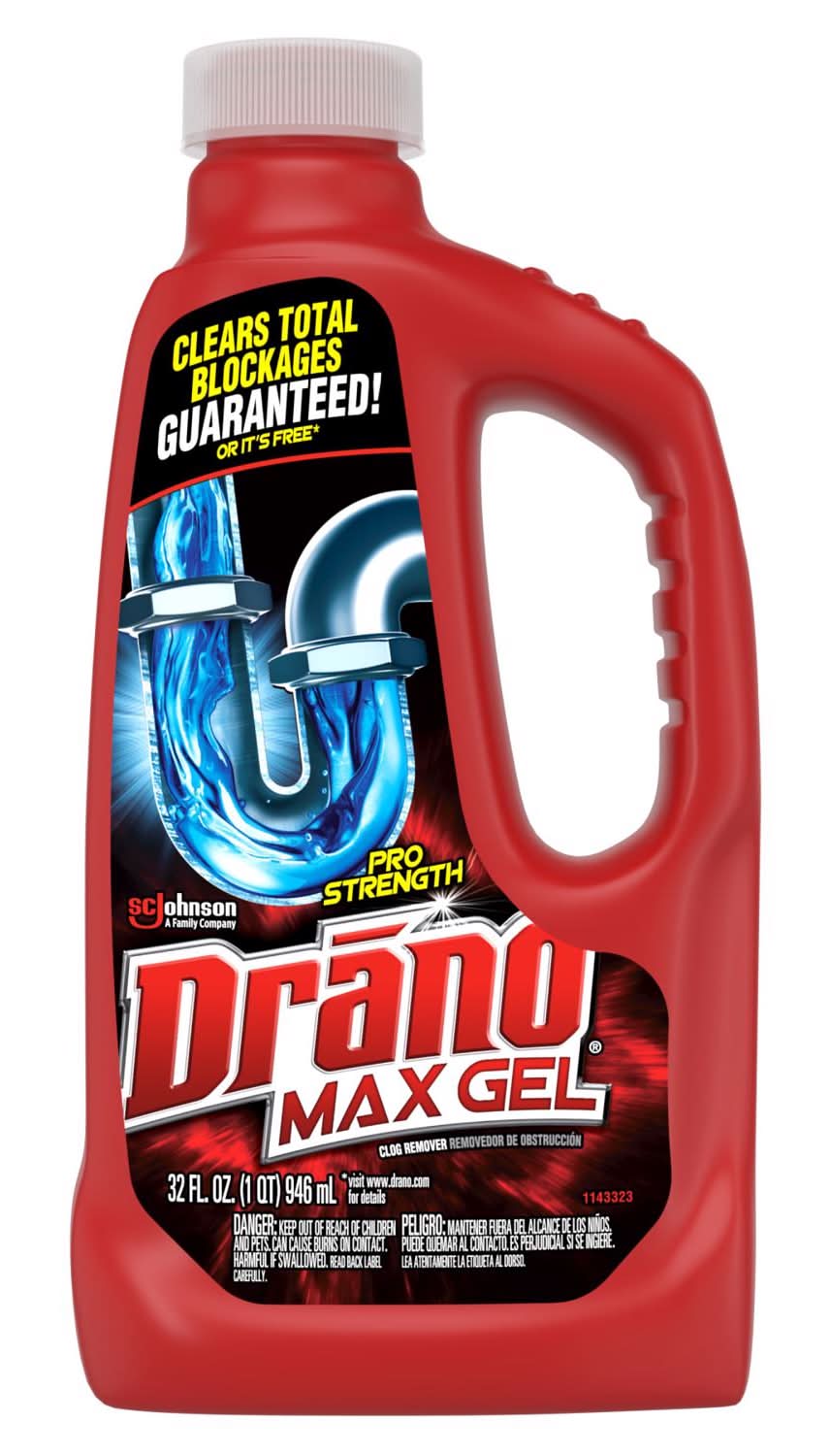 Drano Professional Strength Gel Clog Remover 32 Oz