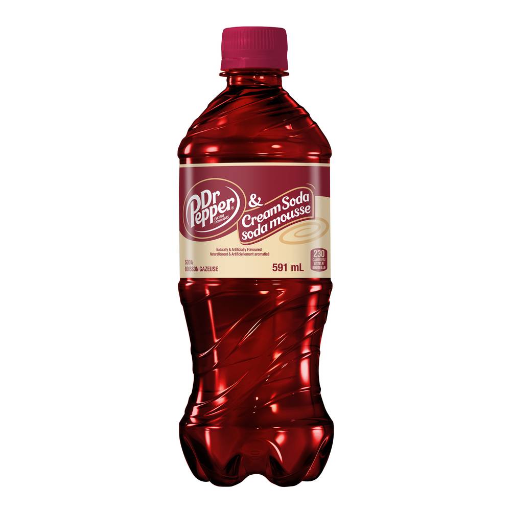 Dr Pepper Cream Soda Soft Drink (591 ml)