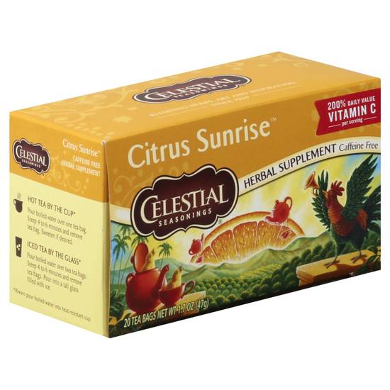 Celestial Seasonings Vitamin C Shine Herbal Supplement (20 tea bags)