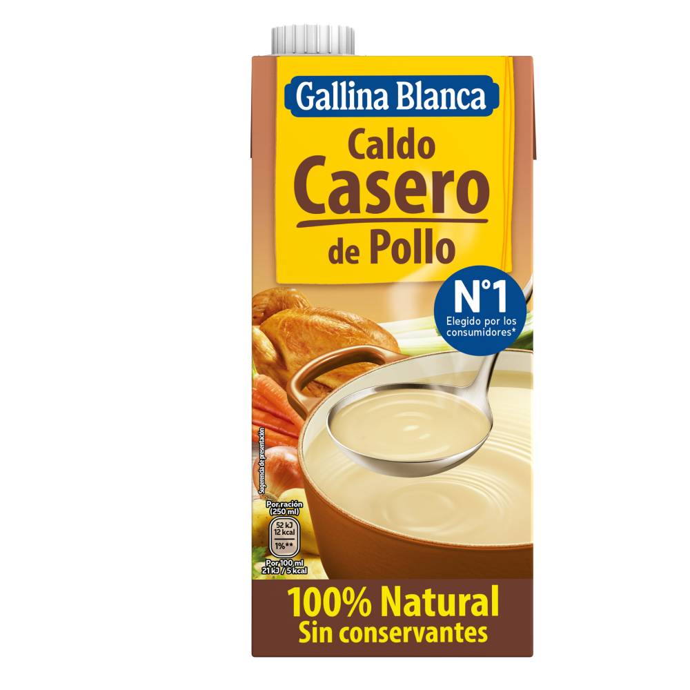 Caldo Gallina Blanca De Pollo 1L