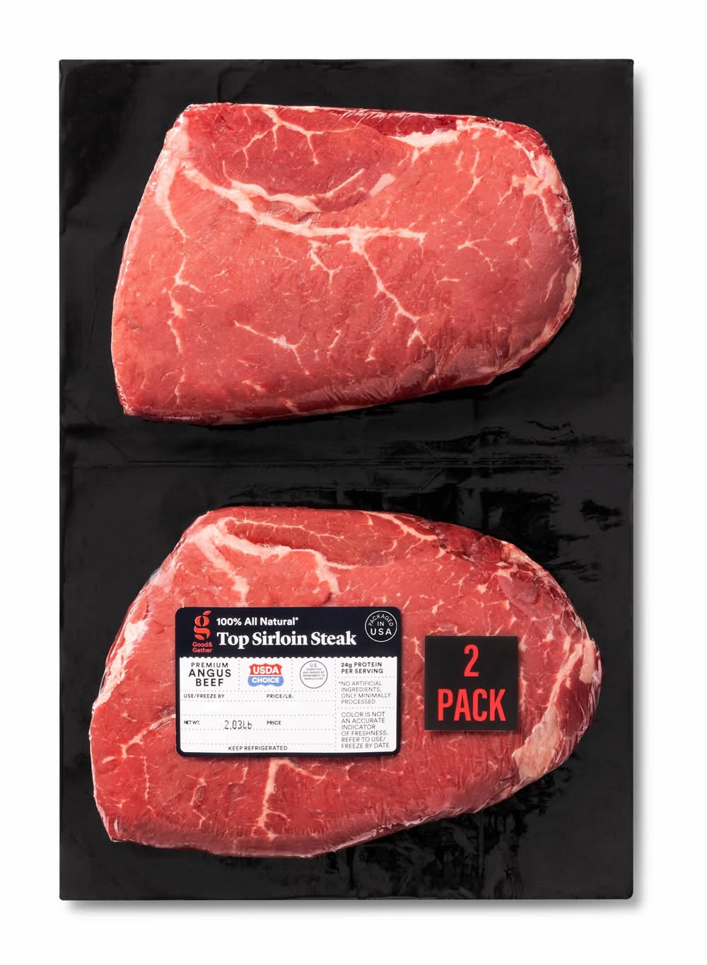 Fresh USDA Choice Top Sirloin Steak - 1.13-2.75 lbs - price per lb - Good & Gather™