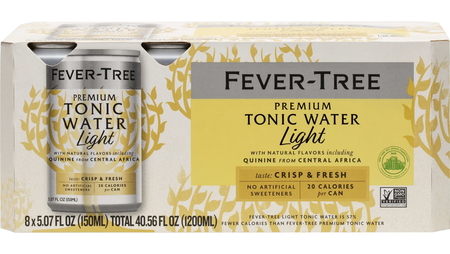 Fever-Tree Premium Light Tonic Water (8 x 5.07 fl oz)