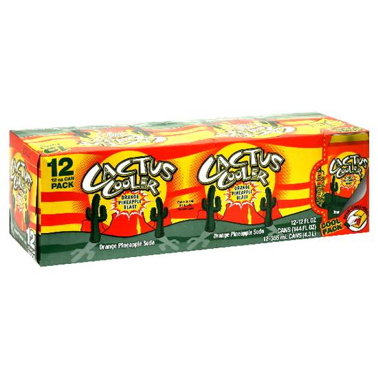 CACTUS COOLER SODA 12 Pack Orange Pineapple 12 - 12 Fl Oz CANS