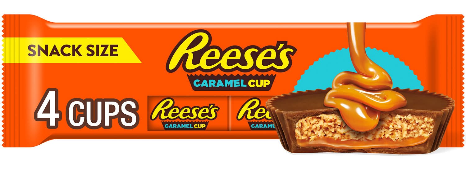 Reese's Caramel Cups, Milk Chocolate-Peanut Butter (4 x 0.55 oz)