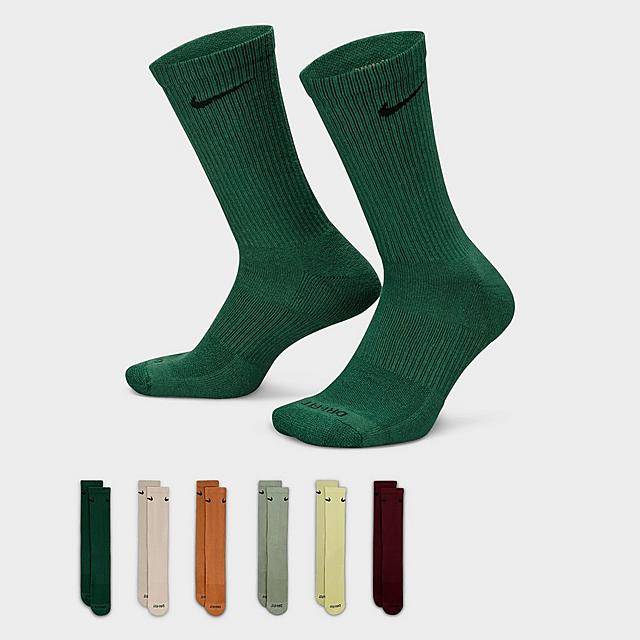 Nike Everyday Plus Cushioned Crew Training Socks (6 ct) (medium/multicolor)