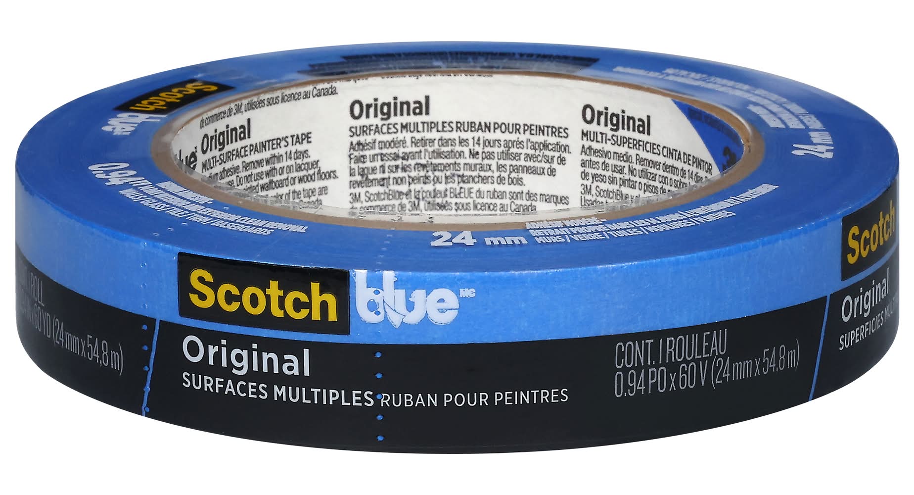 ScotchBlue Original Multi-Surfaces Painters Masking Tape, 24mm x 54.8m