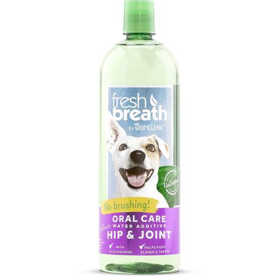 Tropiclean Fresh Breath Plus Hip & Joint Oral Care Water Additive For Pets, 33.8 Fl. Oz.