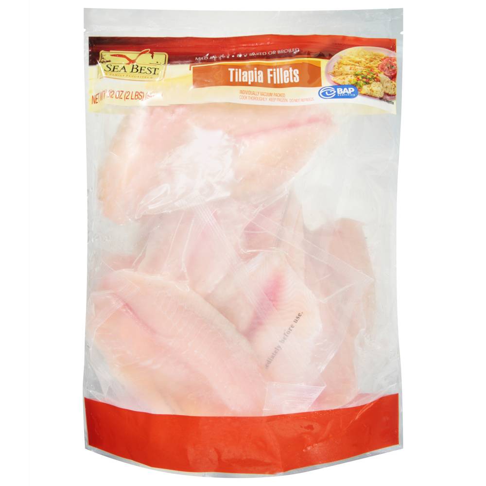 Sea Best Mild & Flaky Tilapia Fillets (2 lbs)