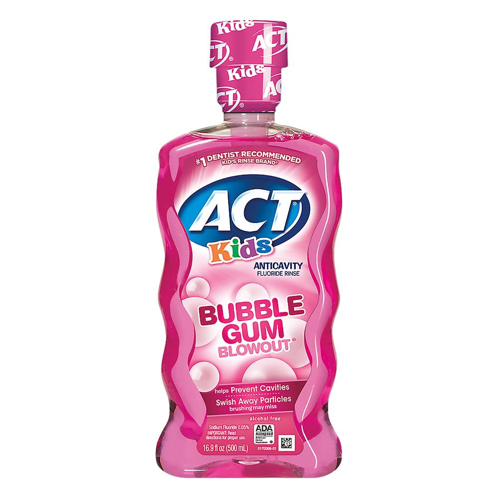 ACT Kids Bubblegum Blowout Anticavity Rinse (16.9 fl oz)