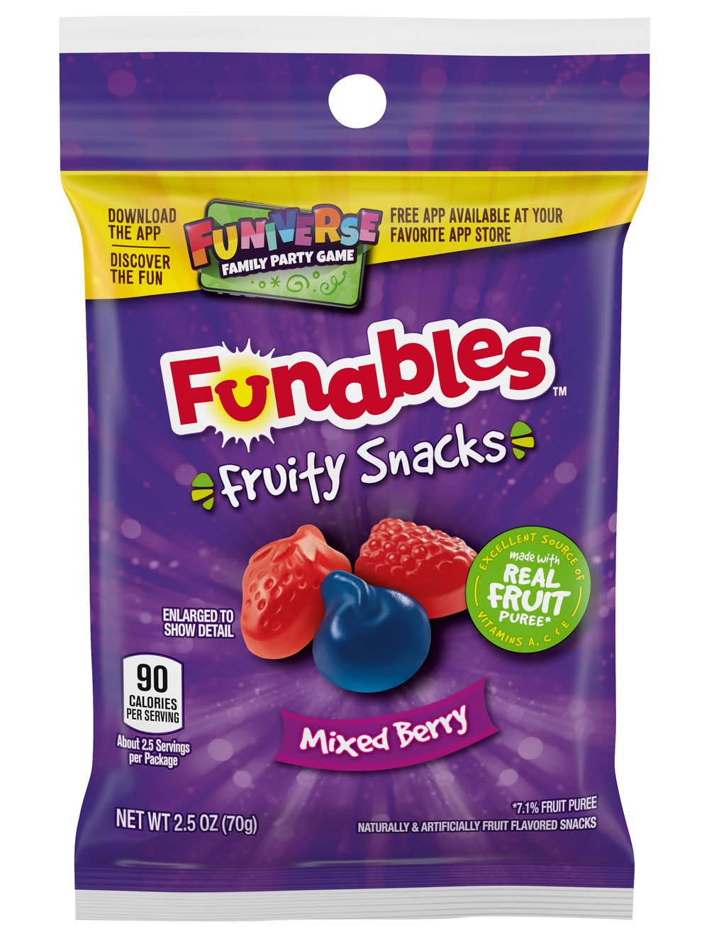 Funables Fruity Snacks, Mixed Berry (2.5 oz)