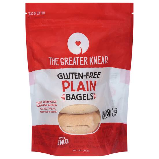 The Greater Knead Gluteen Free Plain Bagels