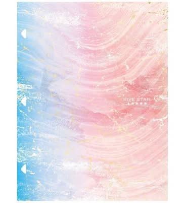 Five Star 4 Pocket Paper Folder Daydream Portfolio