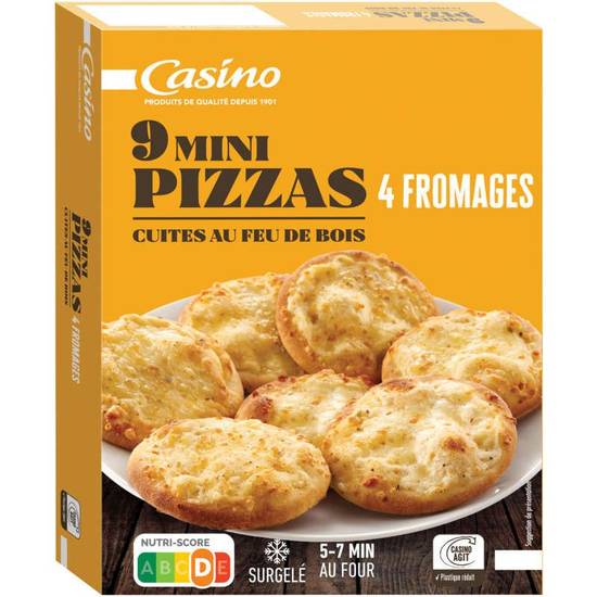 Casino Mini pizz' - 9 mini pizzas - Aux fromages - 270g
