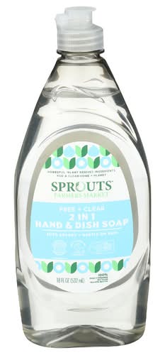 Sprouts Free and Clear 2-In-1 Hand And Dish Soap