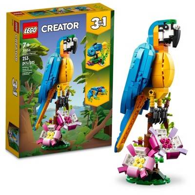 LEGO Creator Exotic Parrot Building Toy Set 31136 (253 ct)