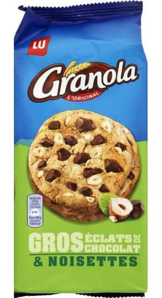 LU - Granola cookies aux gros éclats chocolat & noisettes (184g)