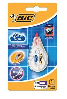 Bic corretivo em fita mini tape 4,2mm x 5m (1 unidade)
