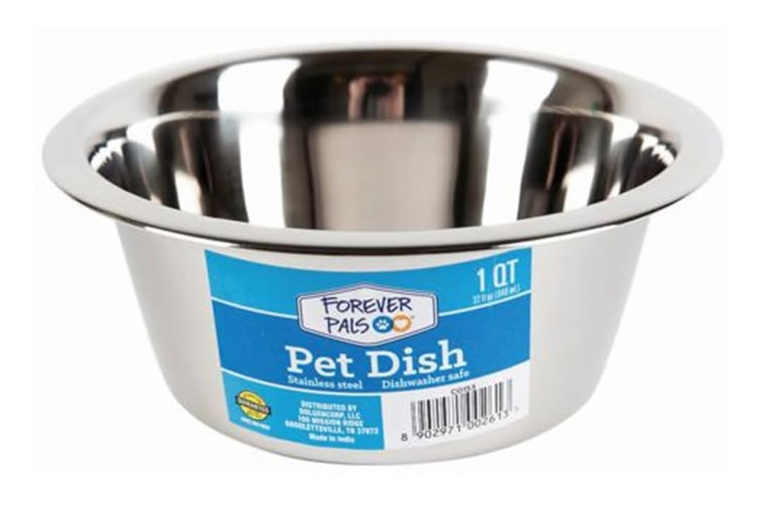 Forever Pals Stainless Steel Pet Dish 1 Qt