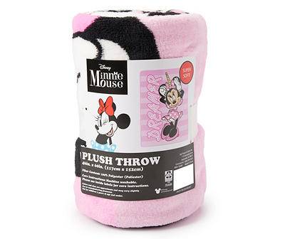 Disney Minnie Mouse Fleece Throw, 46" x 60", Pink