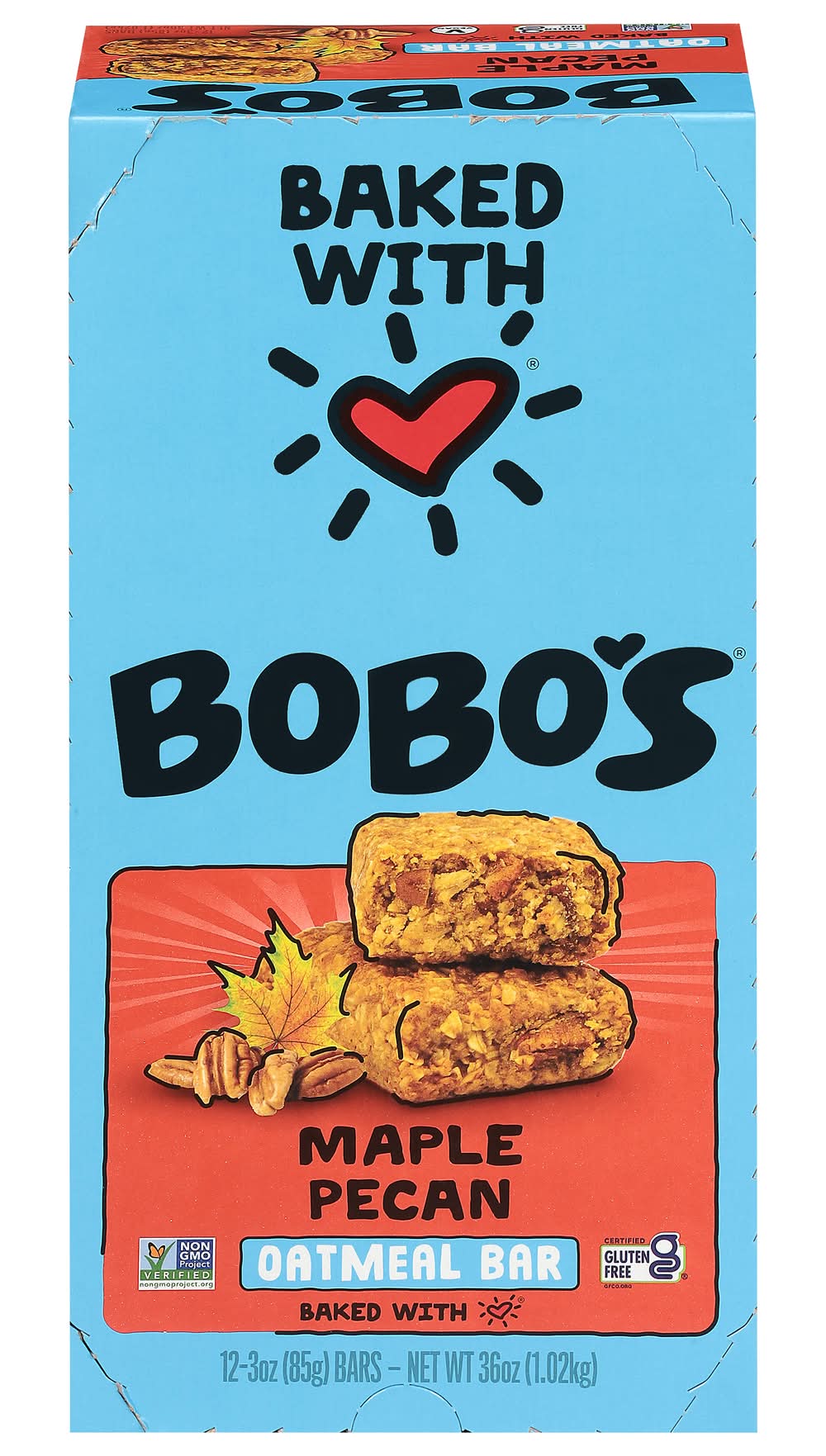 Bobo's Oat Bar, Maple Pecan (36 oz, 12 ct)